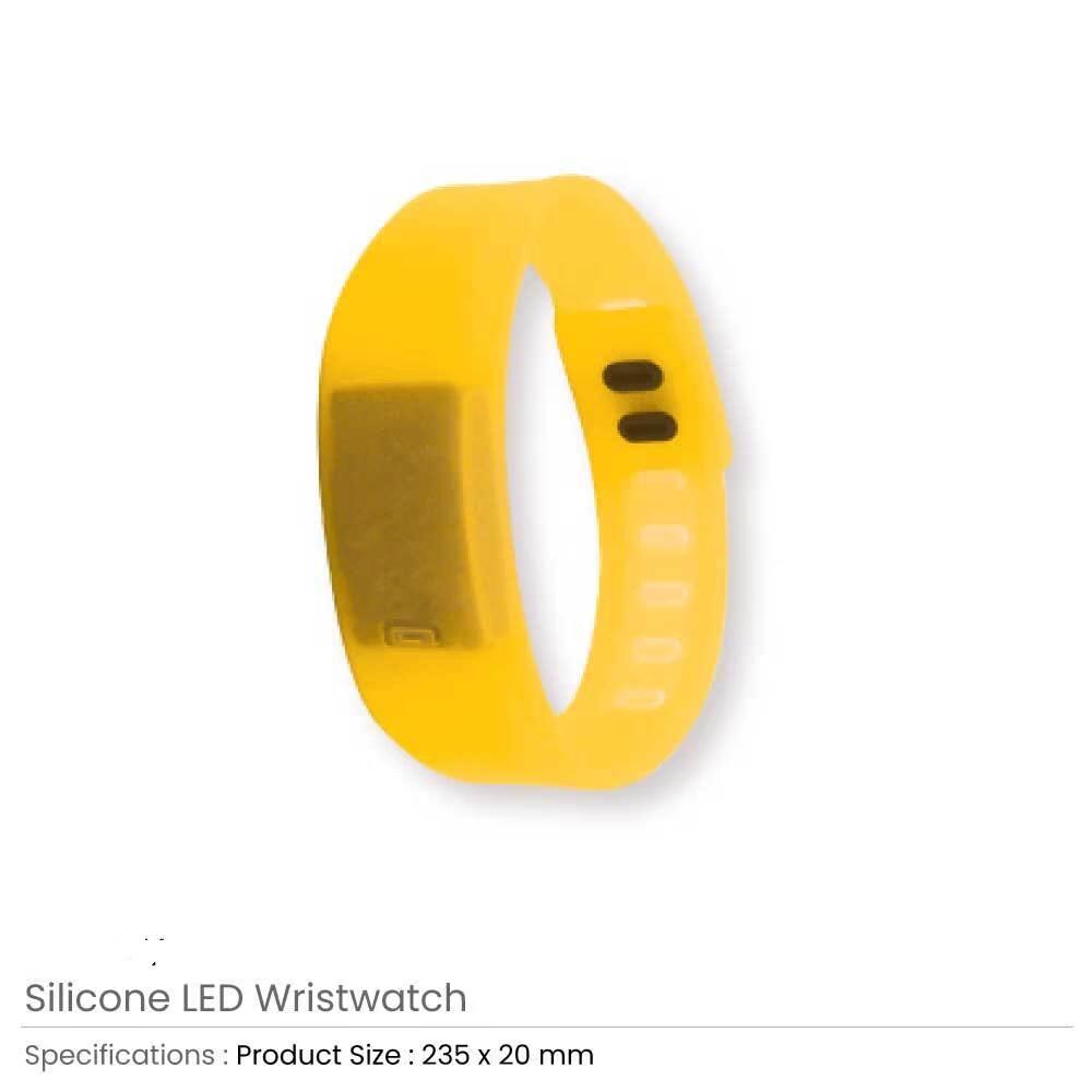 Silicone Wristbands with Digital Watch - Image 4