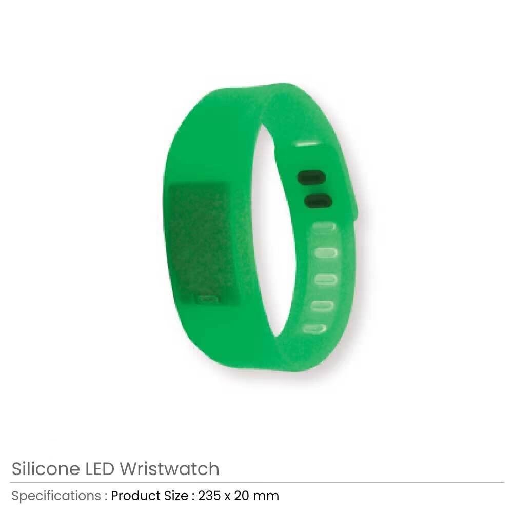 Silicone Wristbands with Digital Watch - Image 3