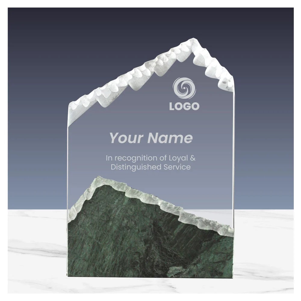 Mountain Shaped Crystal & Marble Awards in the Box - Image 2