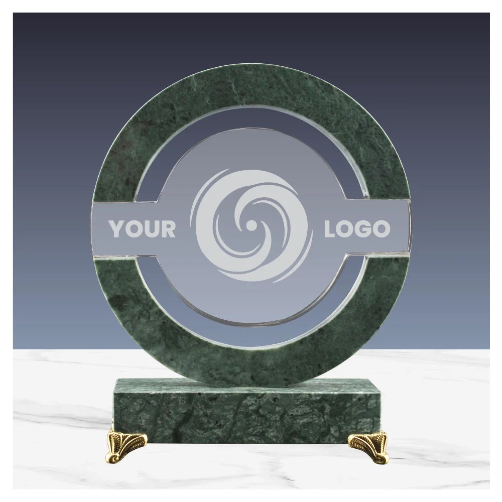 Round Crystal and Marble Awards in Hardboard Box - Image 2