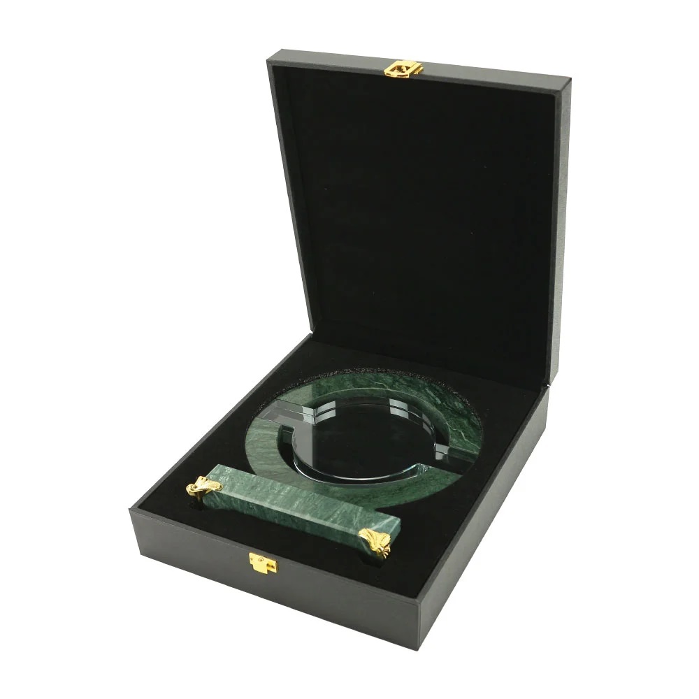 Round Crystal and Marble Awards in Hardboard Box - Image 3