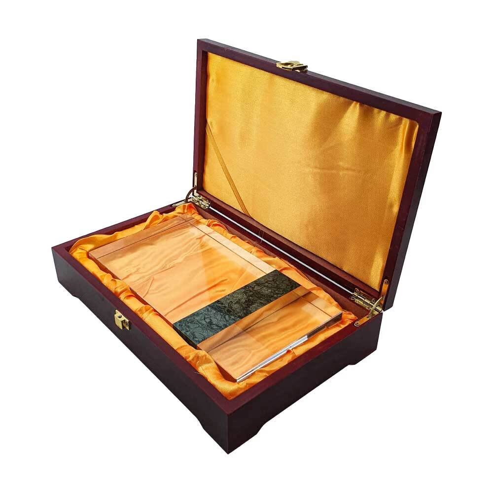 Rectangle Marble and Crystal Awards with Gift Box - Image 3
