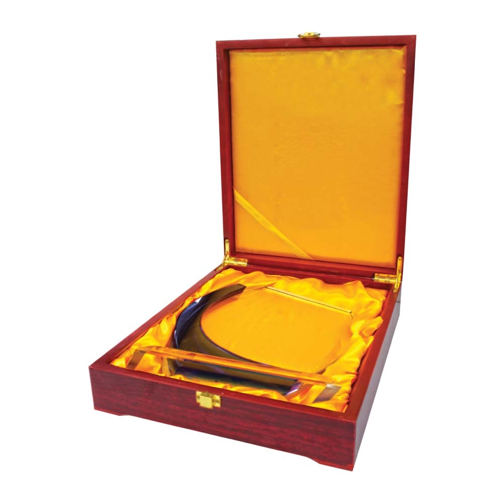Special Offer Crystal Awards with Blue Design on the side - Image 6