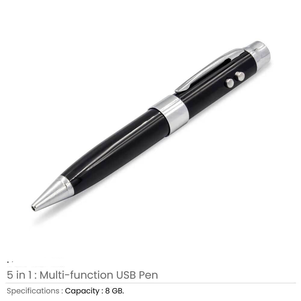 5 in 1 Multi-function Pen USB 8GB - Image 2