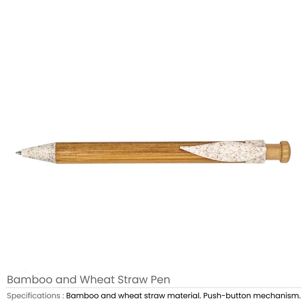 Bamboo with Wheat Straw Pens - Image 3