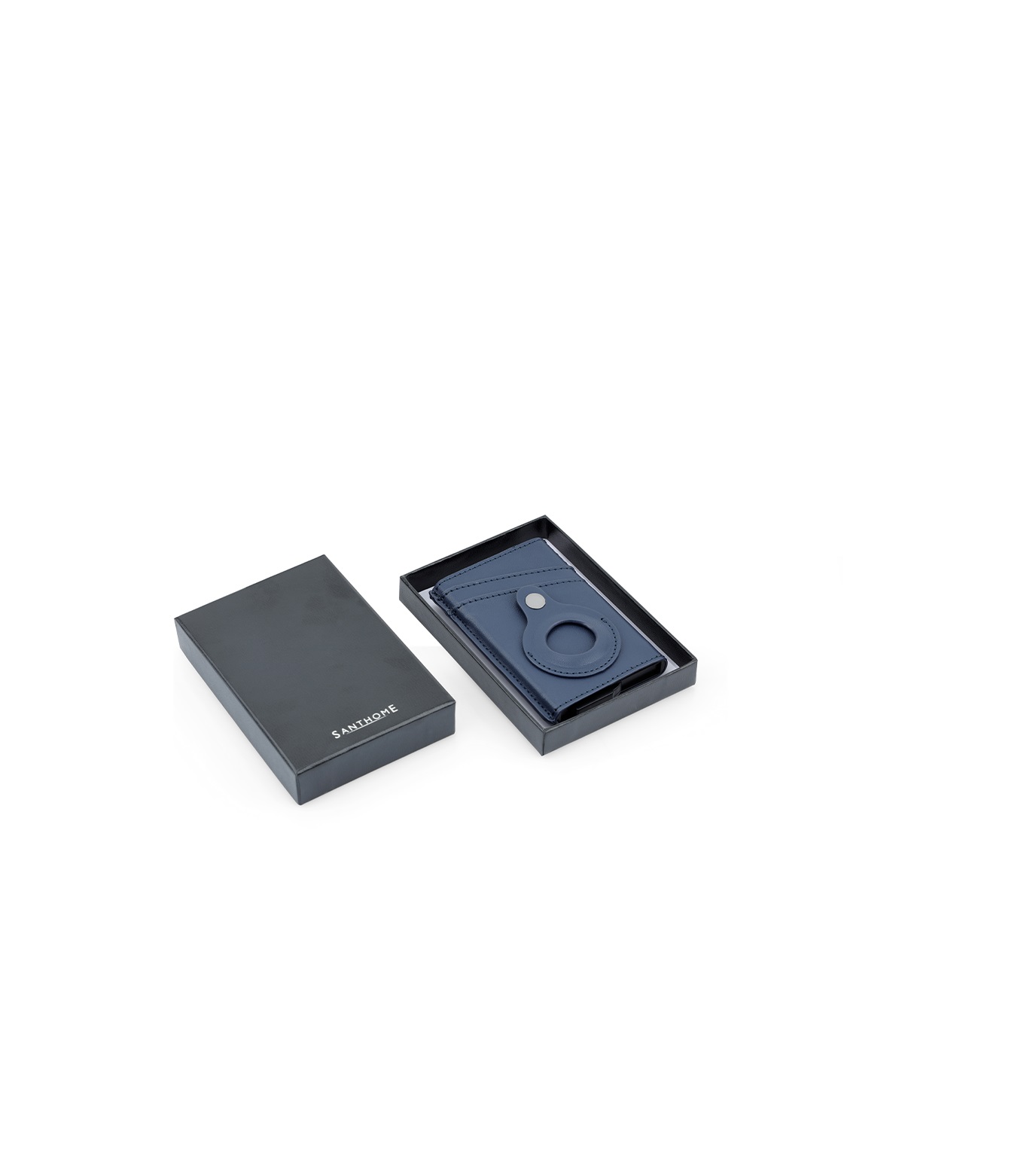 TROMSI - Santhome® PU Card Holder with Santhome Tag pocket - Navy Blue - Image 5