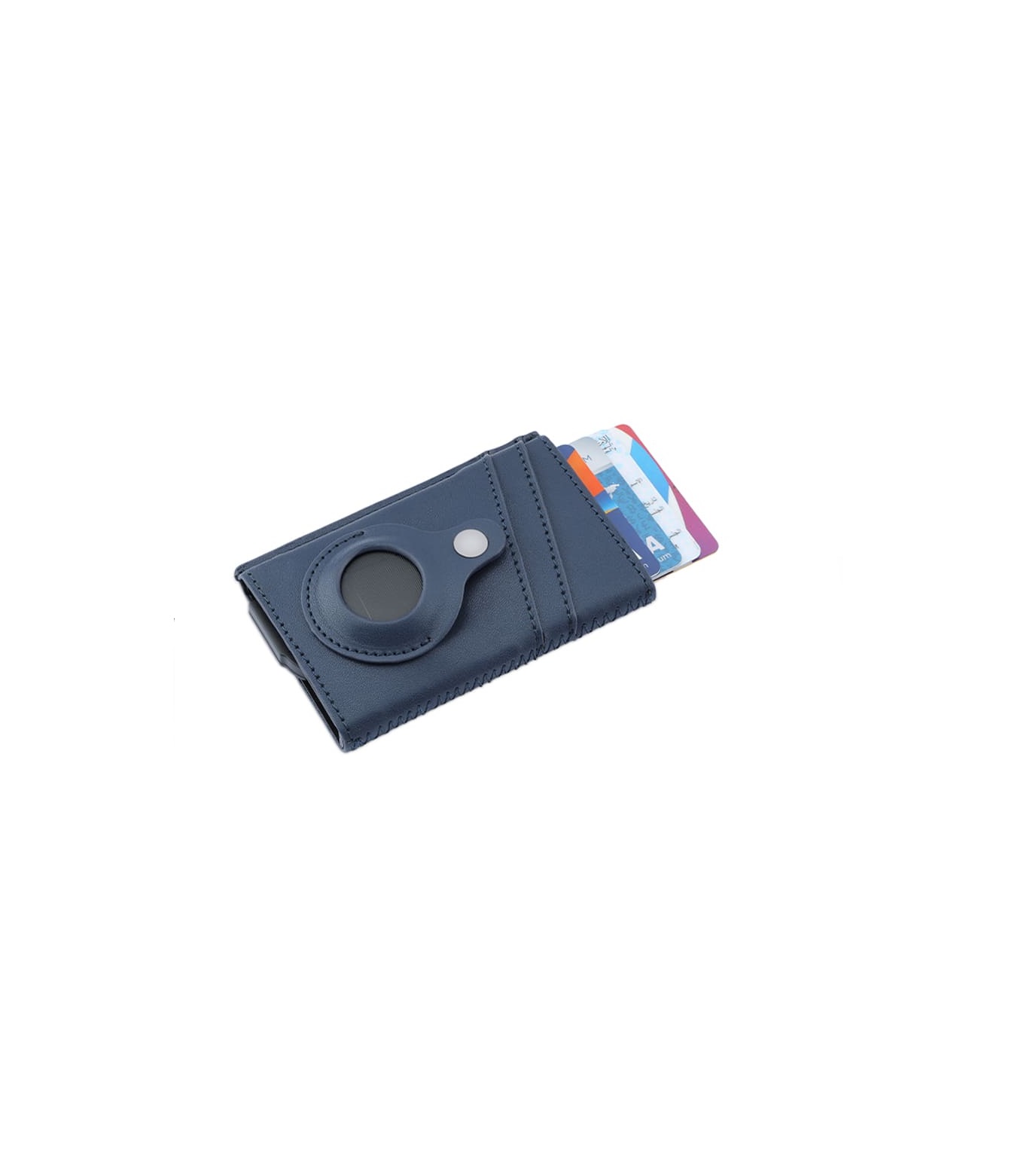 TROMSI - Santhome® PU Card Holder with Santhome Tag pocket - Navy Blue - Image 6