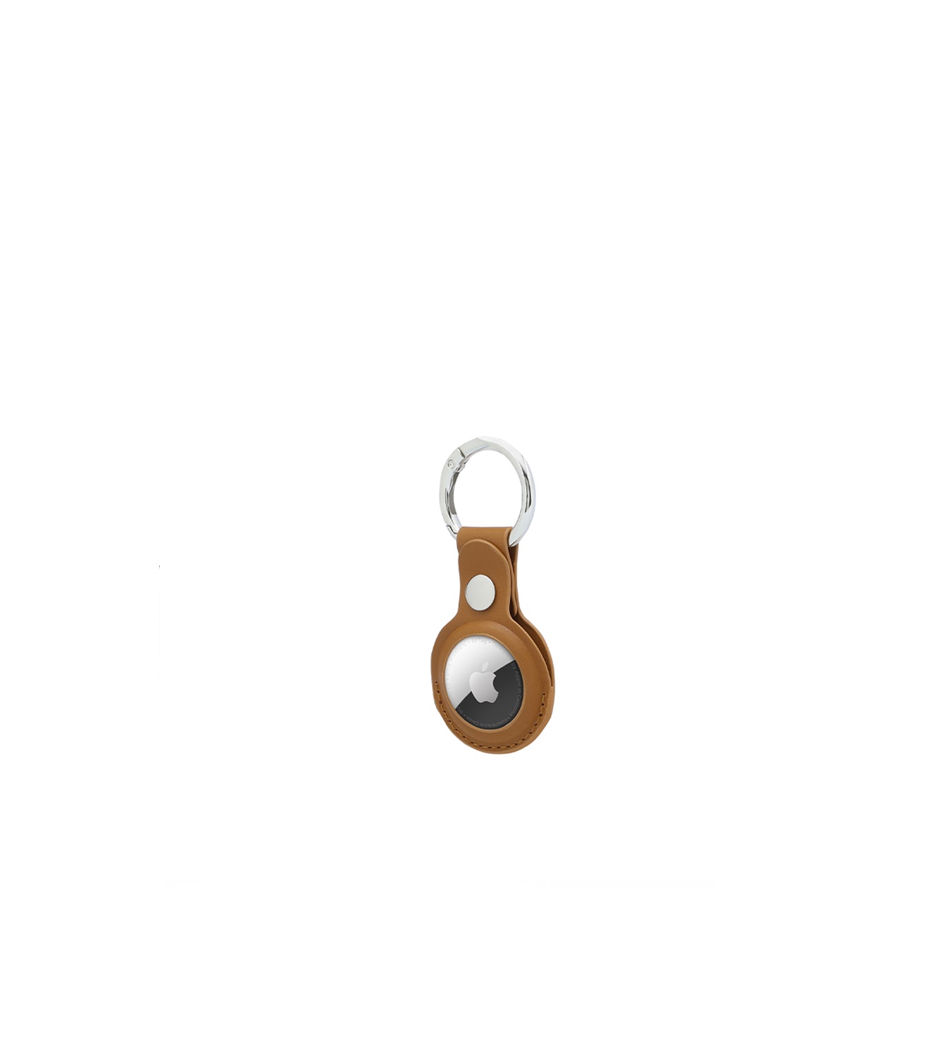 LEEVI - Santhome® PU Keychain with Santhome Tag pocket - Tan