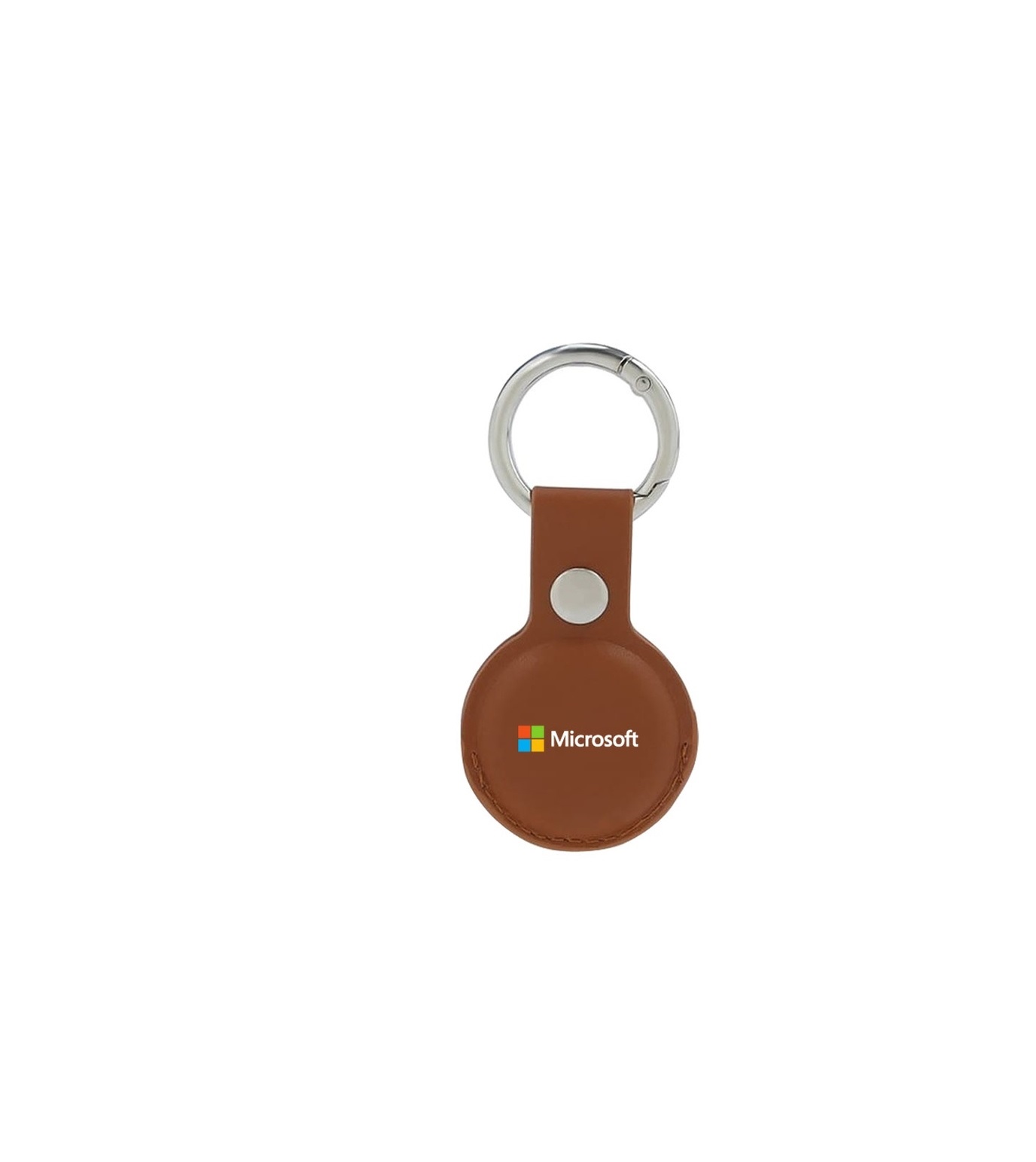 LEEVI - Santhome® PU Keychain with Santhome Tag pocket - Tan - Image 4
