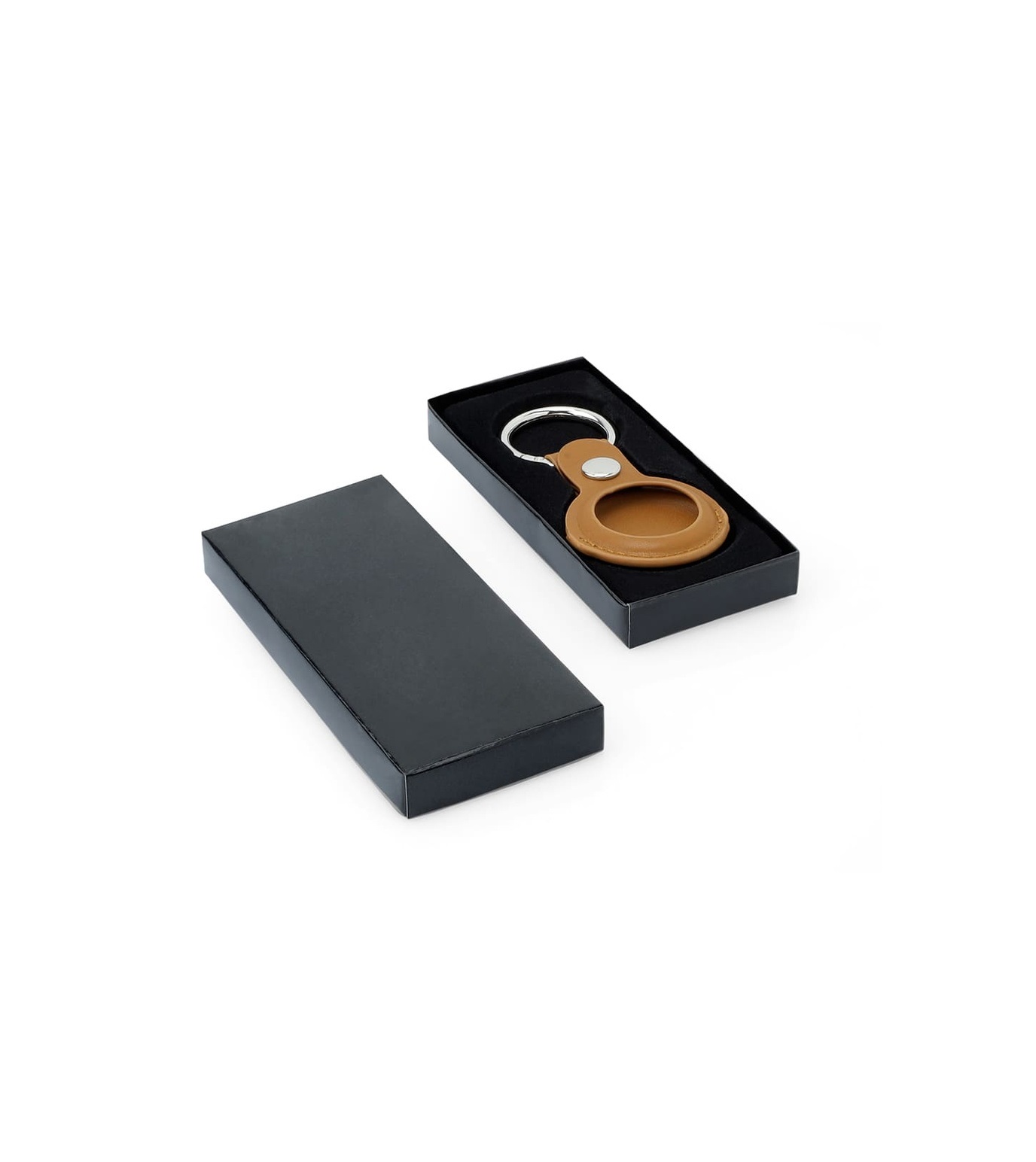 LEEVI - Santhome® PU Keychain with Santhome Tag pocket - Tan - Image 5