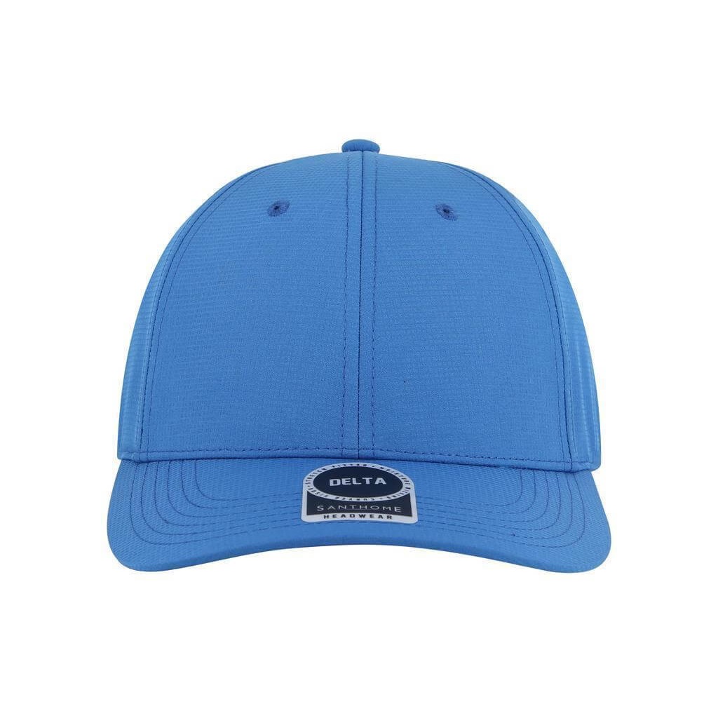 DELTA - Santhome DryNCool Performance Stretch-Fitted Cap - Marine Blue - Image 3