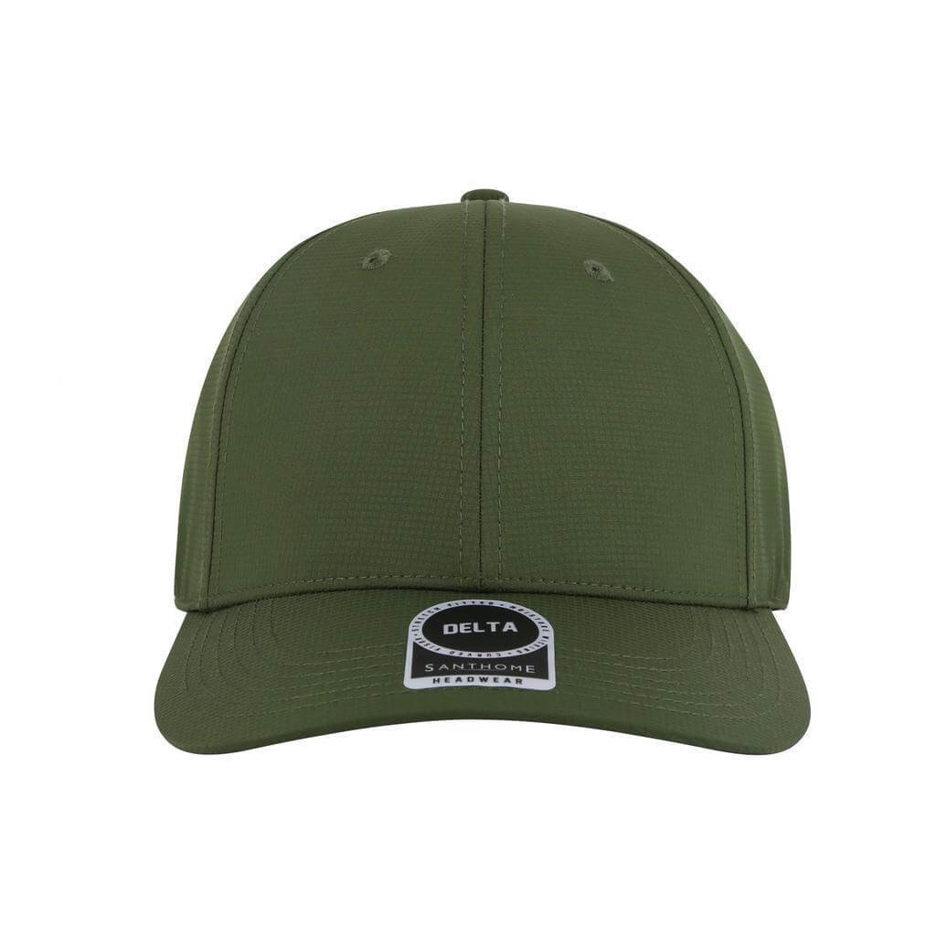 DELTA - Santhome DryNCool Performance Stretch-Fitted Cap - Green - Image 3