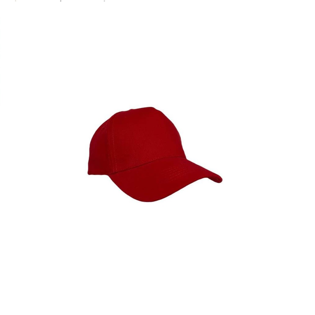 NARVA - 5 Panel Heavy Brushed Cotton Cap - Red - Image 2