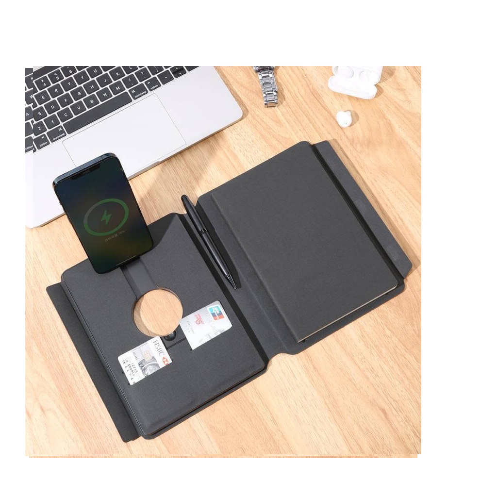 ONEX - CHANGE ZERO Recycled 10000mAh 15W MagSafe Wireless A5 Organizer 32GB - Black - Image 6