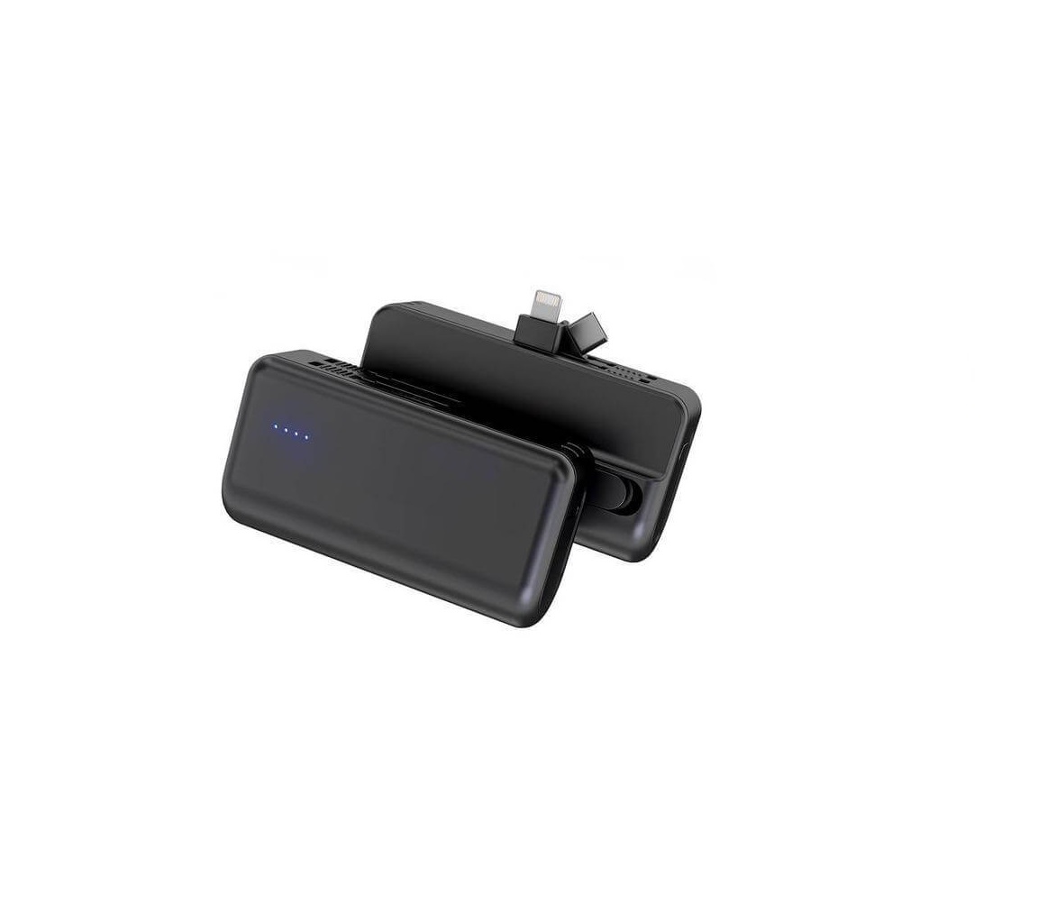 CAPSULE - @memorii® 4500mAh Mini Powerbank with Inbuilt Cable and Phone Stand