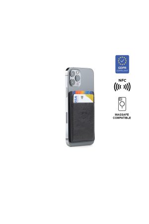 ROMA - Santhome® 2-in-1 Mag Cardholder and Inbuilt NFC Digital Business Card - Black
