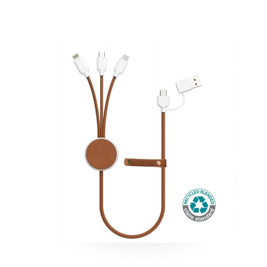 KOPER - @memorii Recycled 6-in-1 Charging Cable - White