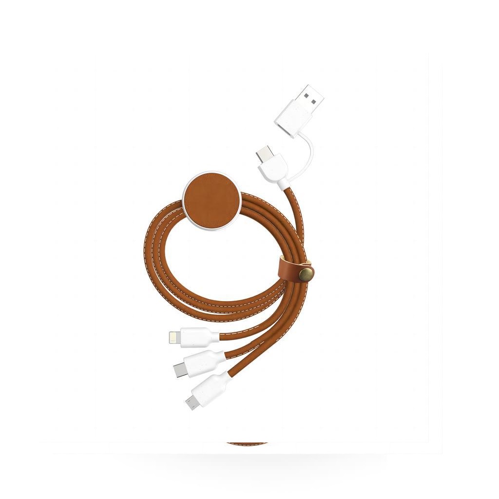 KOPER - @memorii Recycled 6-in-1 Charging Cable - White - Image 4