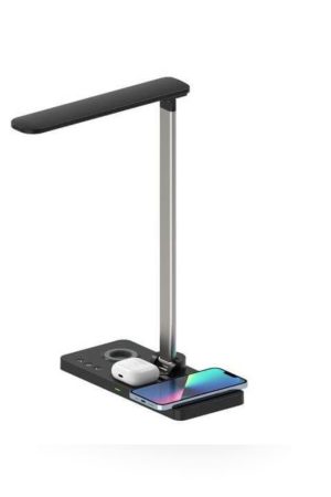 VELES - @memorii 3 in 1 Wireless Charger with Desk Lamp - Black