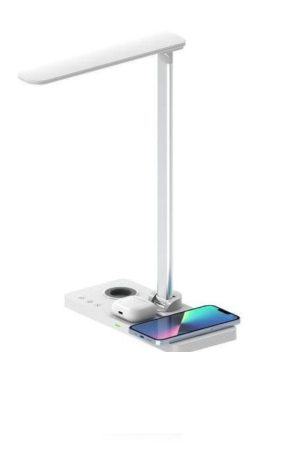VELES - @memorii 3 in 1 Wireless Charger with Desk Lamp - White