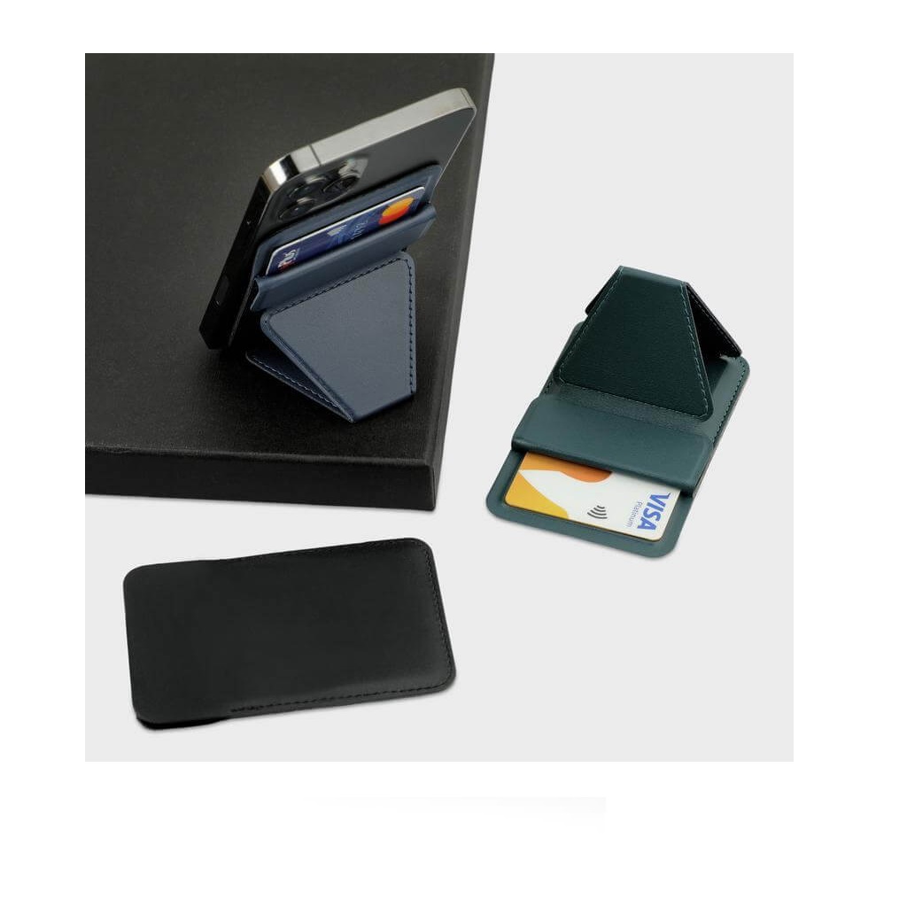 ODDA - Mag Card Holder with Phone Stand - Green - Image 2