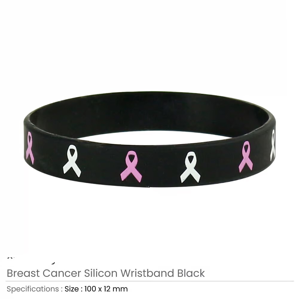 Breast Cancer Awareness Wristbands with Logo - Image 4