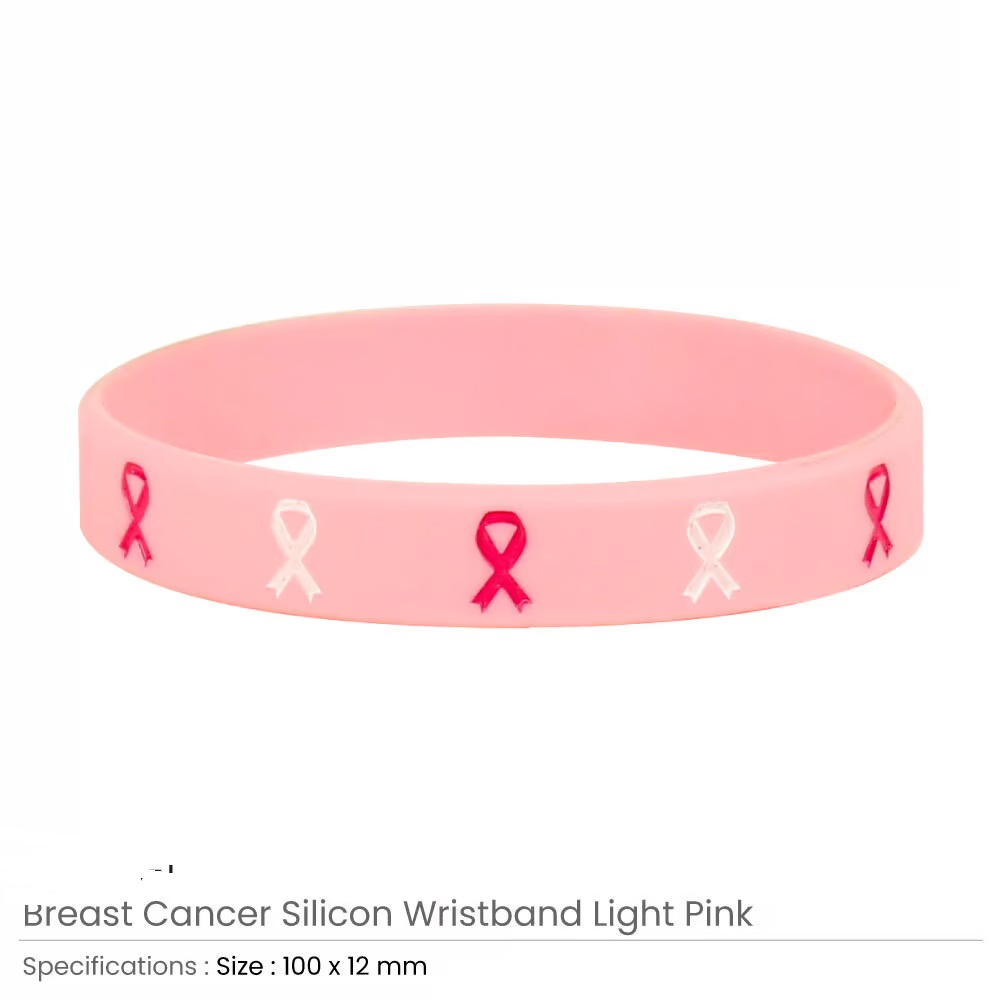 Breast Cancer Awareness Wristbands with Logo - Image 3
