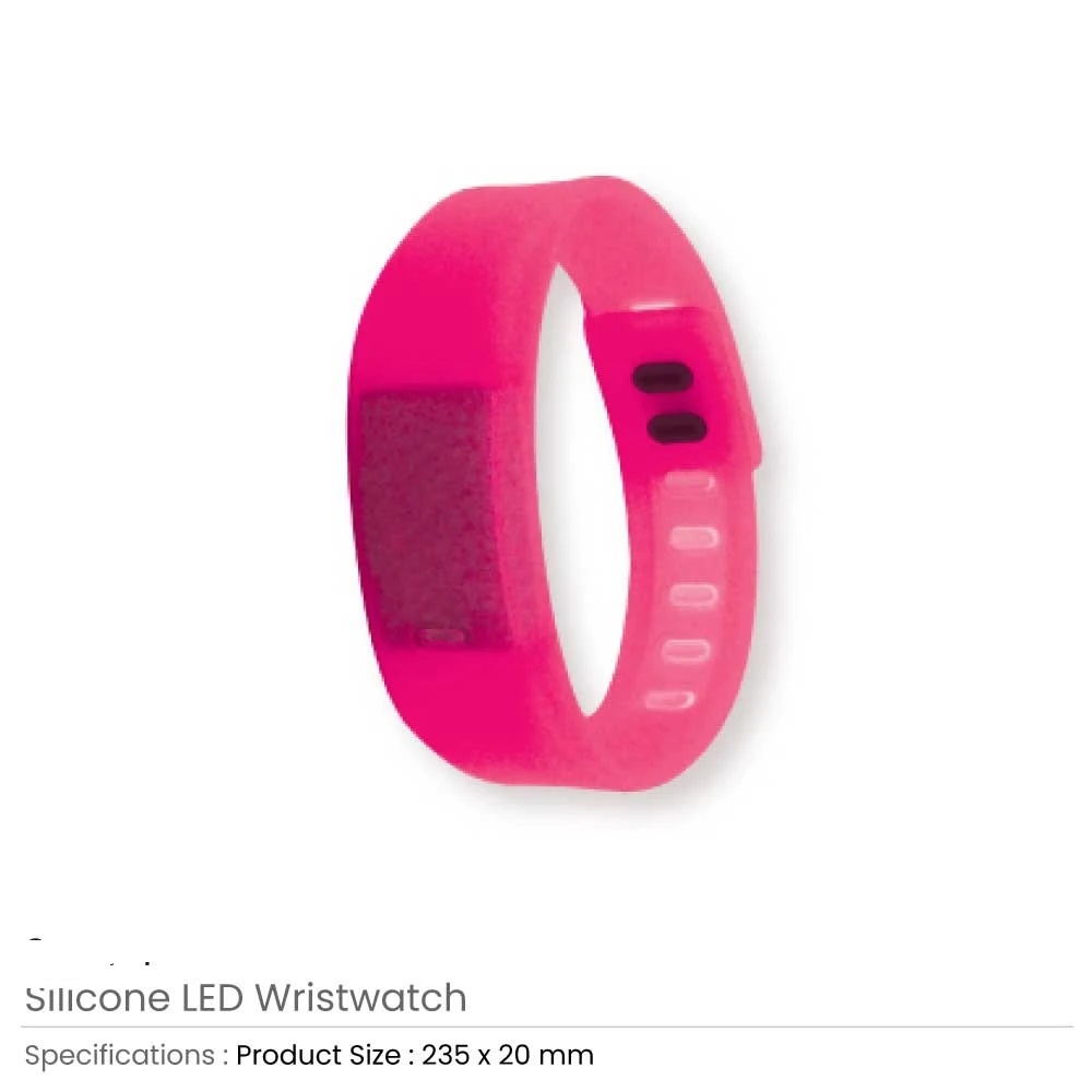 Silicone Wristbands with Digital Watch - Image 7