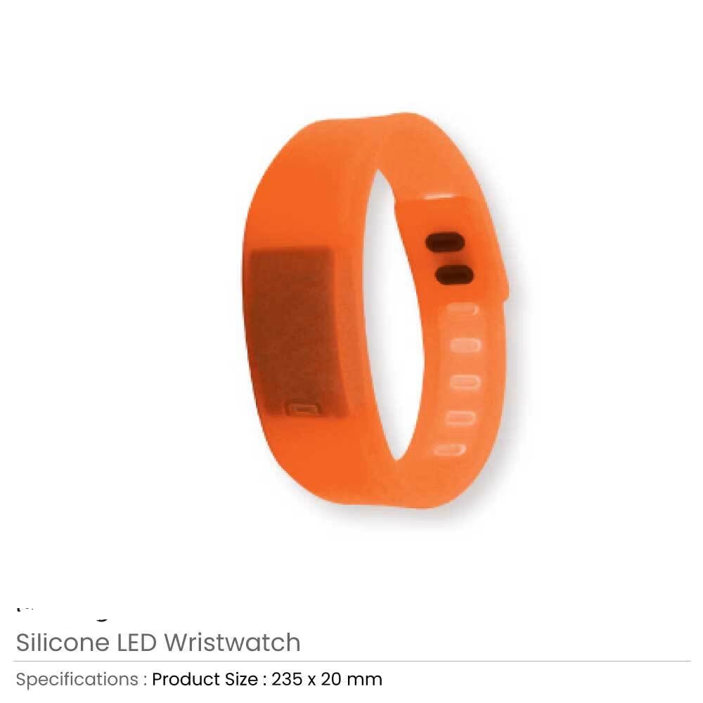 Silicone Wristbands with Digital Watch - Image 6