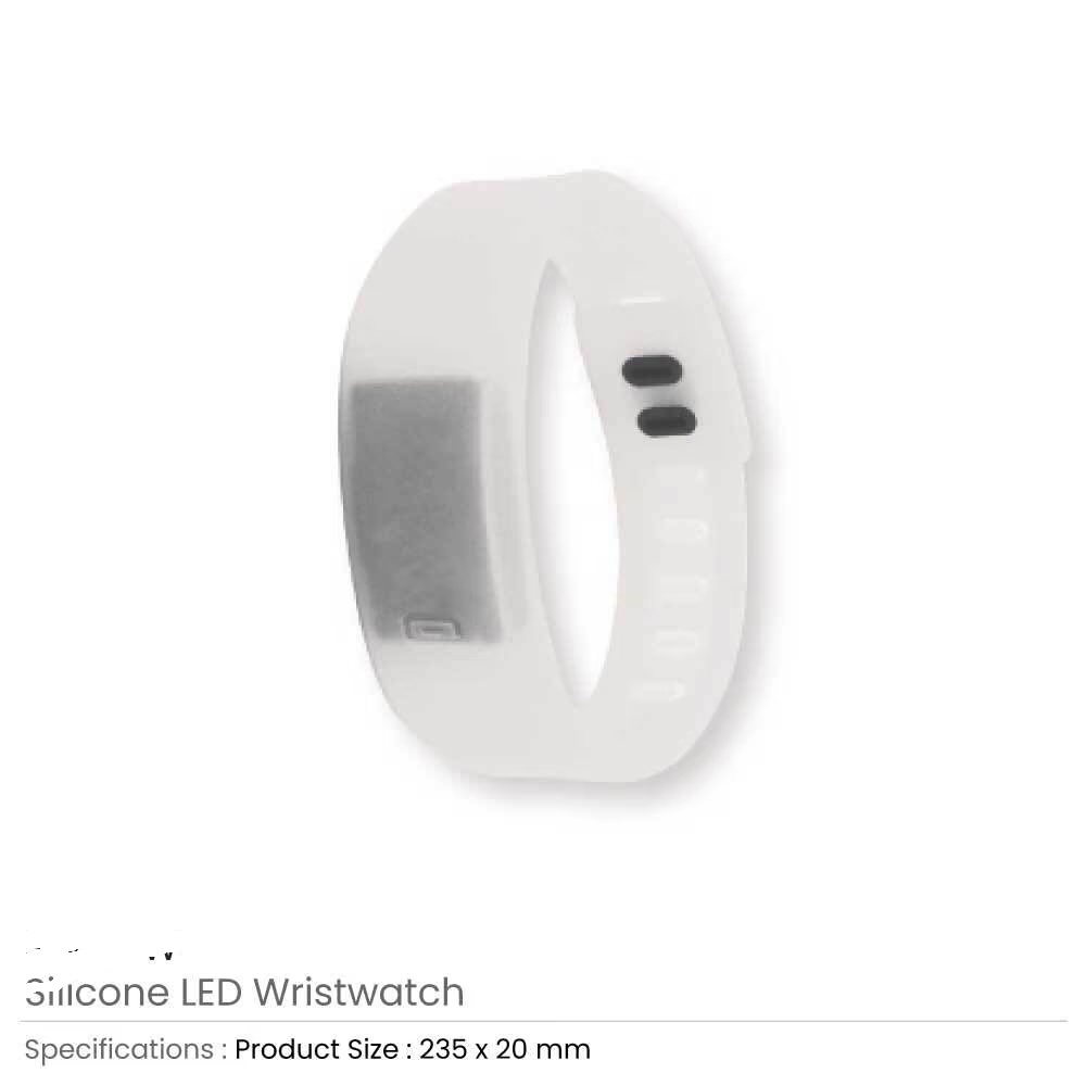 Silicone Wristbands with Digital Watch - Image 5