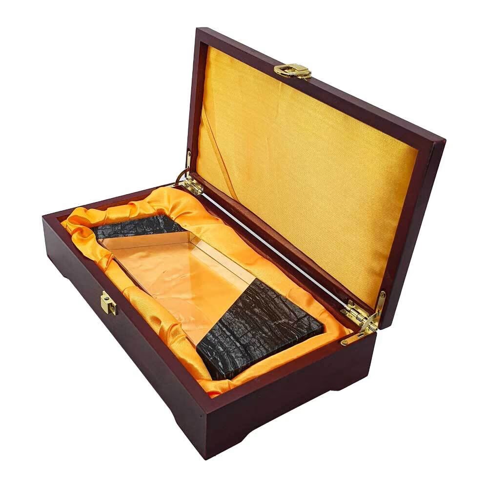 Crystal Awards Top & Bottom Marble Design with Gift Box - Image 3