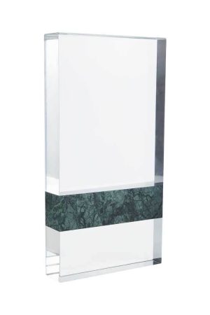 Rectangle Marble and Crystal Awards with Gift Box