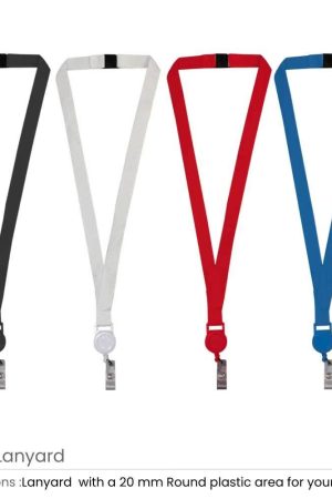 Lanyard with Reel Badge and Safety Lock