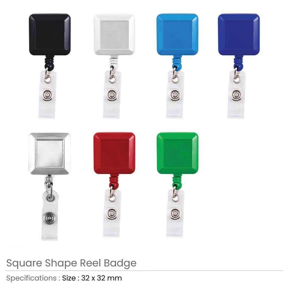 Square Badge Reels
