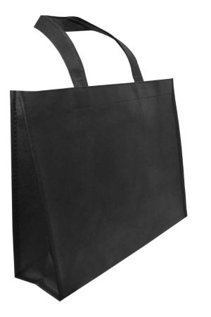 A4 Horizontal Black Non Woven Shopping Bags