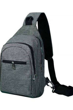 Triangular Sling Crossbody Bags with Headphone Hole