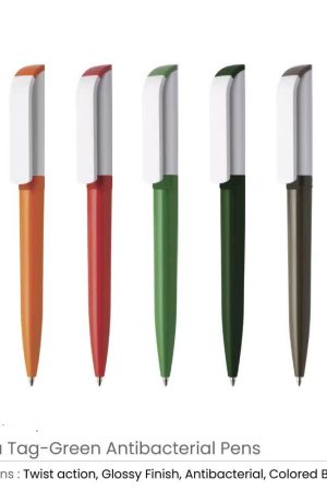 Tag Green Anti-Bacterial Pens