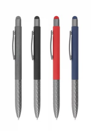 Stylus Metal Pens with Textured Grip