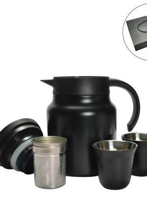 New Arabic Tea & Coffee Pot with Cups Set 1000 ml