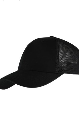 SWIFT - Santhome 6 Panel Trucker Cap - Black