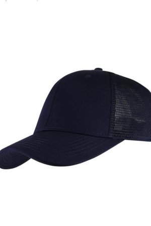 SWIFT - Santhome 6 Panel Trucker Cap - Navy Blue