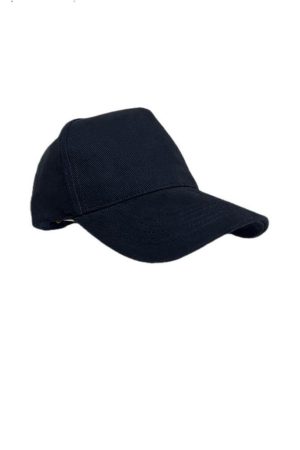 NARVA - 5 Panel Heavy Brushed Cotton Cap - Navy Blue