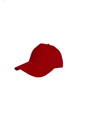 NARVA - 5 Panel Heavy Brushed Cotton Cap - Red