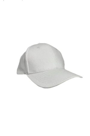TARTU - 6 Panel Heavy Brushed Cotton Cap - White