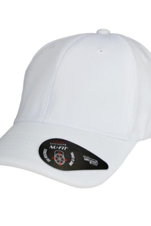 Santhome Nu-Fit Performance Stretch-Fitted Cap - White / White