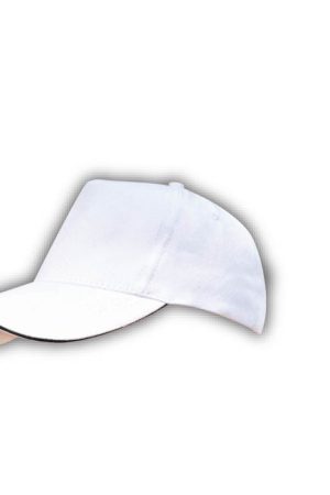 Hans Larsen Cotton Cap-White/Black