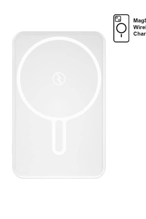 TARRENZ - Giftology 5000 mAh Magnetic Wireless Powerbank - White