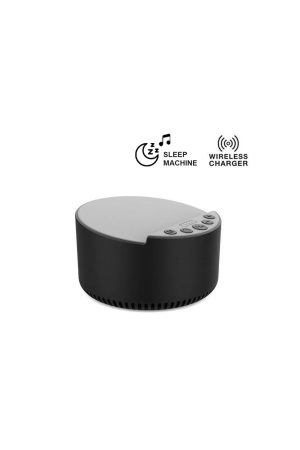 ROVIK - Giftology 3-in-1 Bluetooth Speaker with Sleep Machine and 15W Wireless Charger - Black