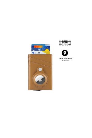 TROMSI - Santhome® PU Card Holder with Santhome Tag pocket - Tan