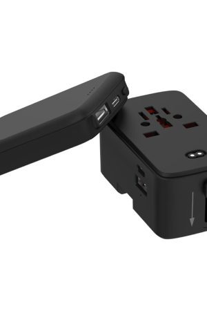 BILZEN - @memorii World Travel Adapter with 5000mAh Powerbank